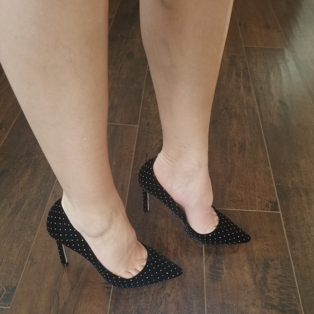 SOLD Jimmy Choo Romy 100 velvet rhinestones heels - Picture 3 of 8